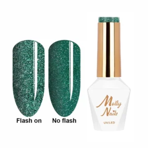 Esmalte semipermanente Molly Lac Flashing Lights 3 Poison Ivy 8 gr 612