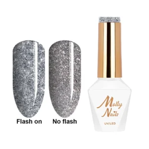 Esmalte semipermanente Molly Lac Flashing Lights Metal Mind 5 ml 565 Hema Free