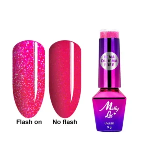 Esmalte semipermanente Molly Lac Flashing Lights Summer Edition Hippie Bling 5 ml 644.