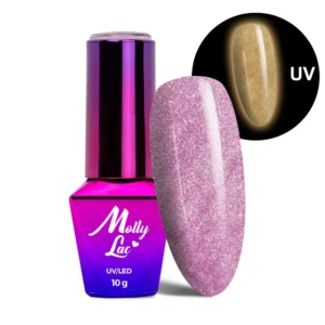 Esmalte semipermanente Molly Lac Night Glowing One Caress 10 ml 674 Hema di-Hema Free.