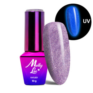 Esmalte semipermanente Molly Lac Night Glowing Uselink 10 ml 675 Hema di-Hema Free.