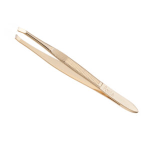 Pinza depilar 9cm dorada Pollié