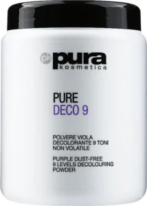 Polvo decolorante PURE DECO 9 pura kosmetica 500g.